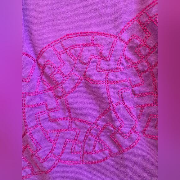 Title Nine Glamon Women's Small Purple Embroidered A-Line Knit - Picture 3 of 8